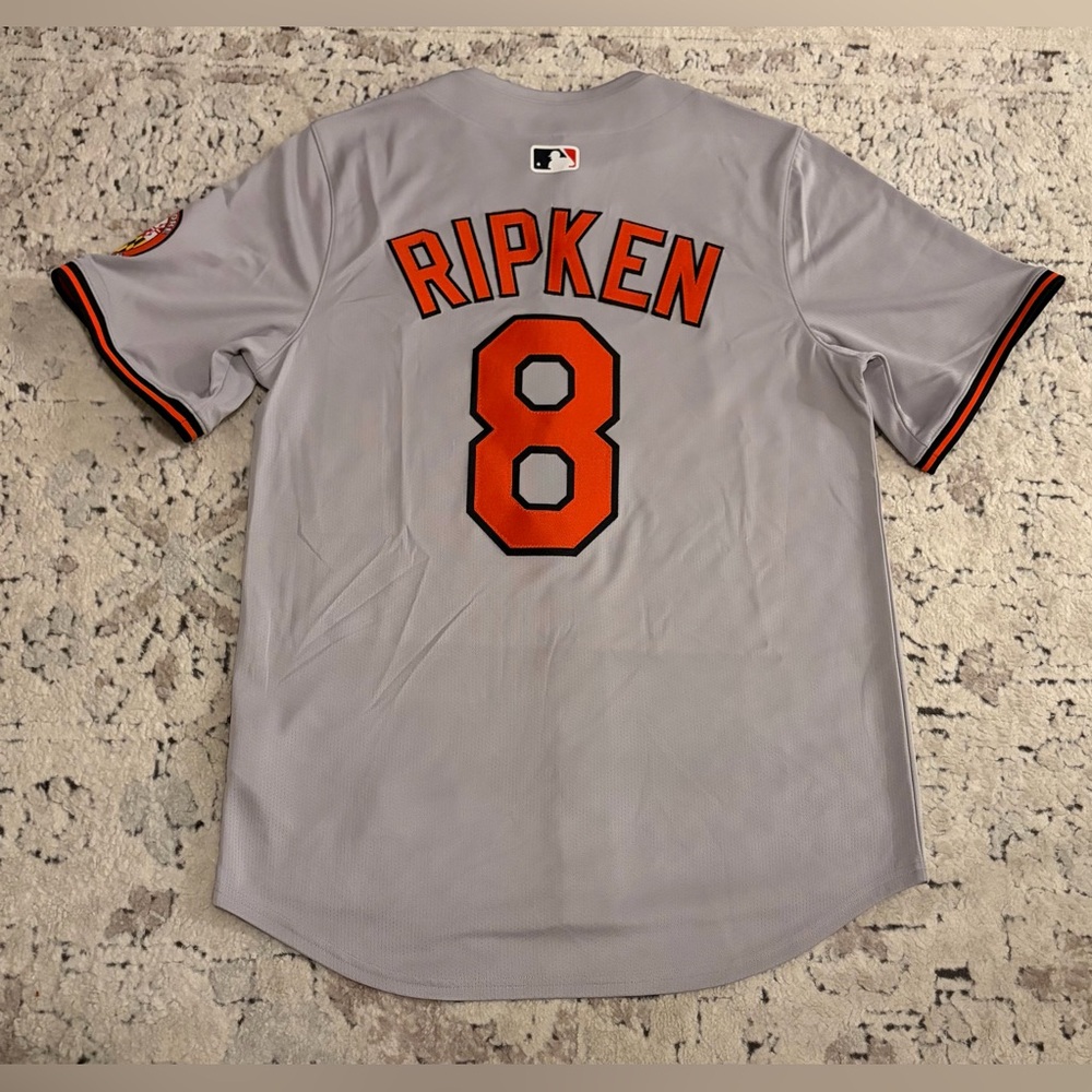 Nike Authentic Baltimore Orioles Cal Ripken Jr Baseball Gray Jersey Men’s Sz: M - Picture 5 of 7